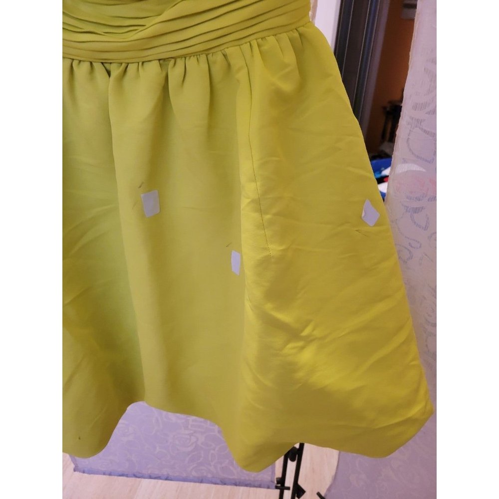 Rent the runway sz 10 Sachin and Babi Maura neon yellow mini strapless dress - Picture 10 of 10